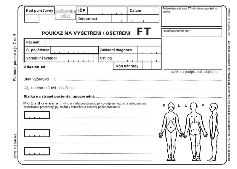 FT poukaz pro rehabilitační péči