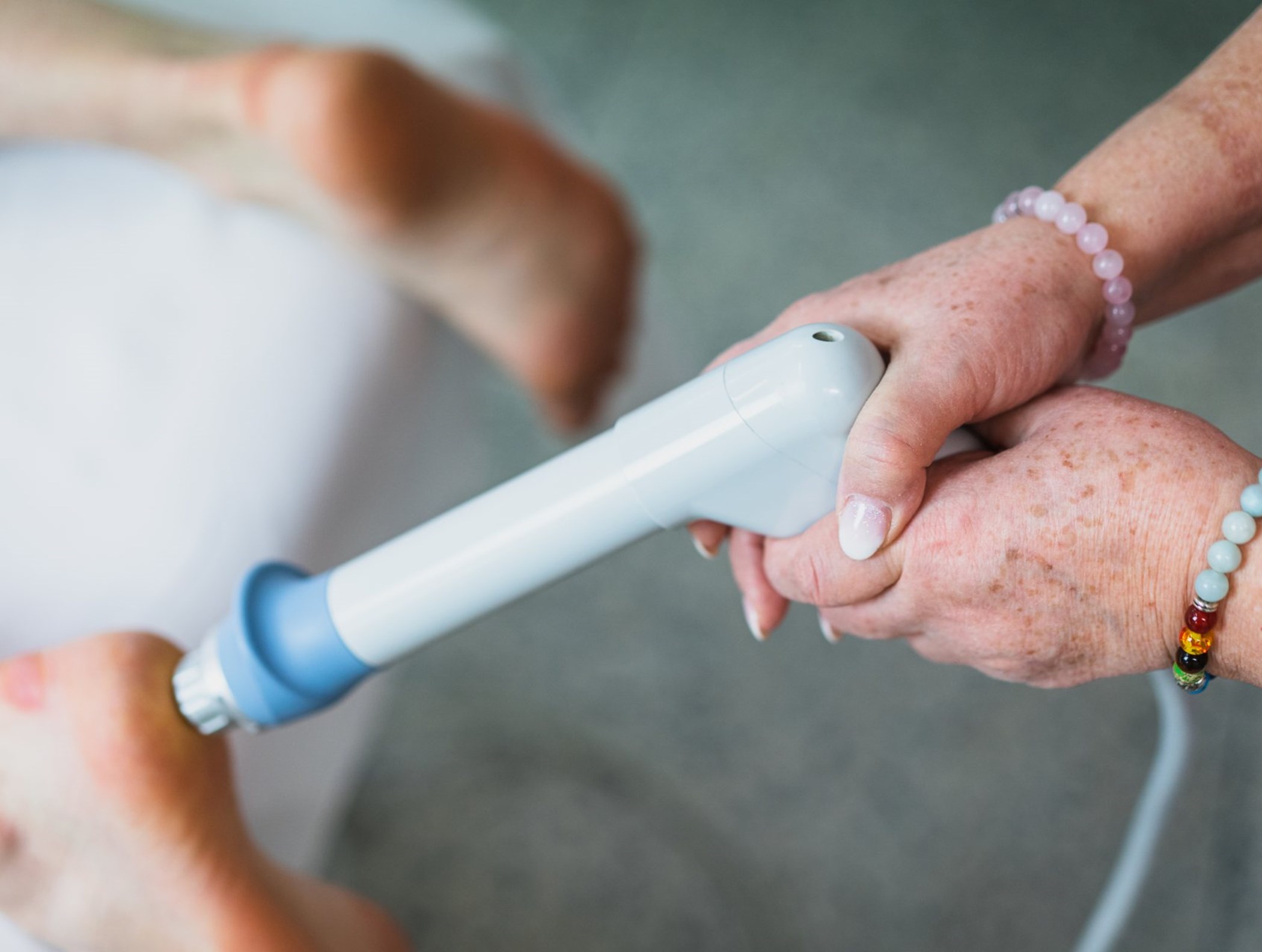 Ošetření paty rázovou vlnou