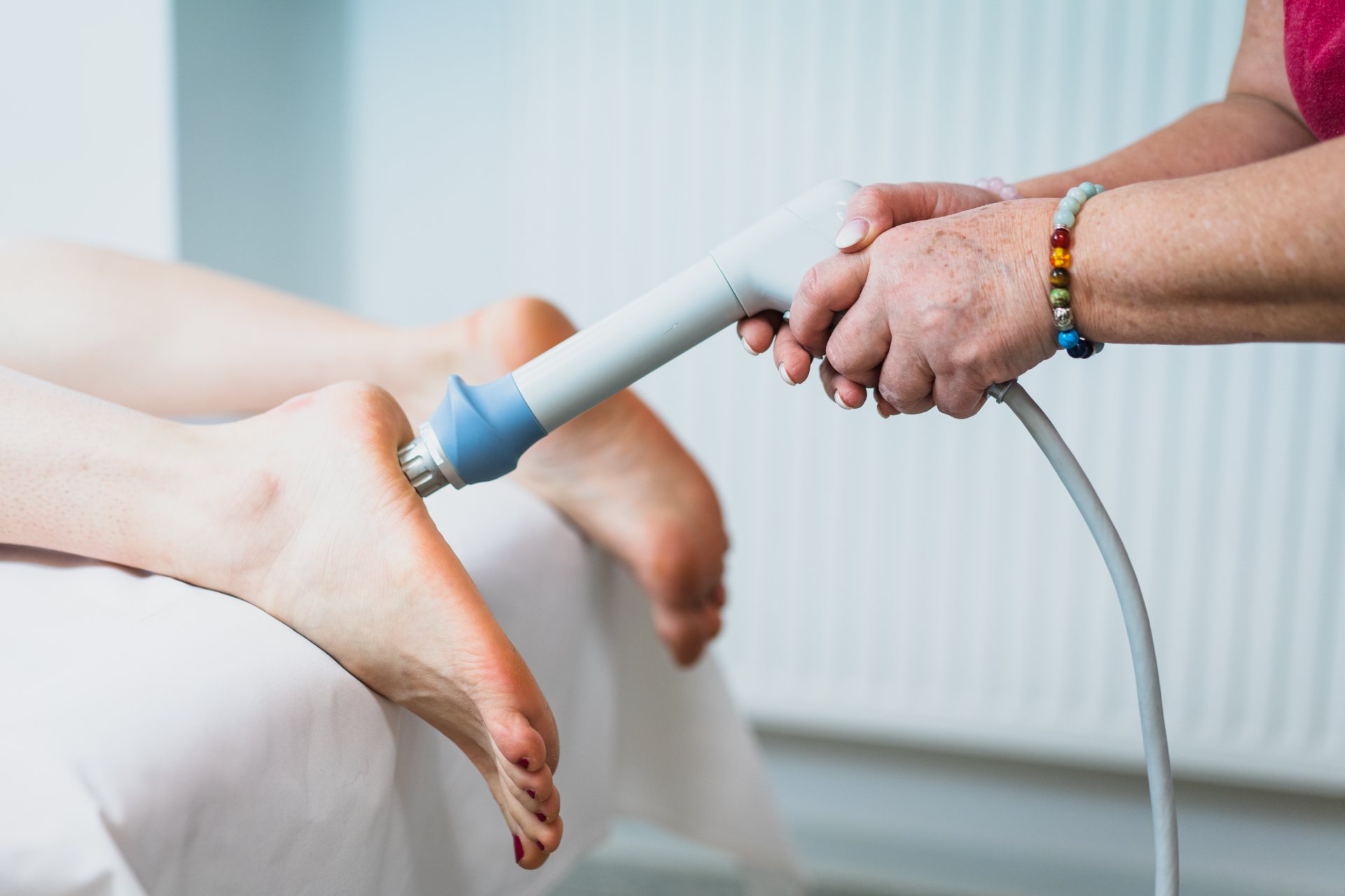 Ošetření paty rázovou vlnou